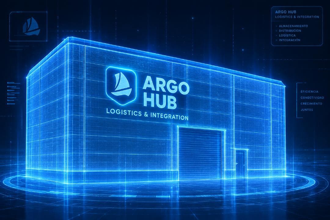 Holograma tecnológico de las instalaciones de ARGO HUB